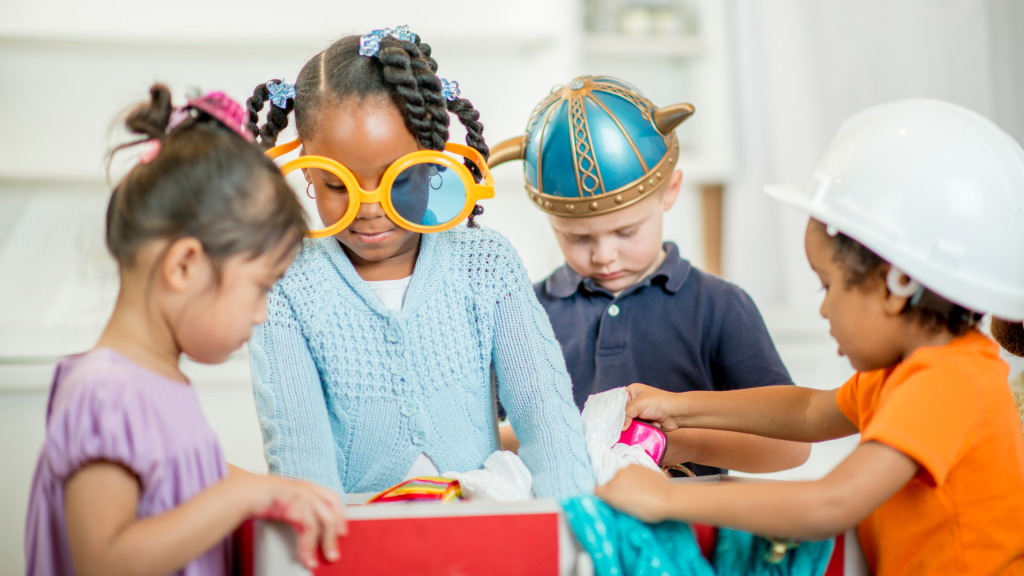 Children playing at daycare